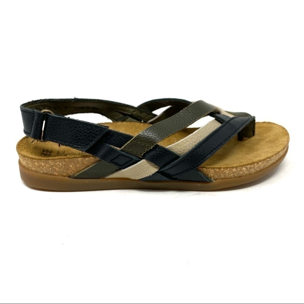 EL Naturalista NF47 Leather Zumaia black mixed sandals